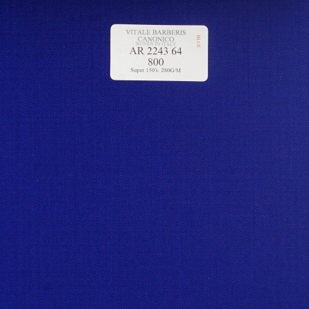 AR 2243 64 CANONICO - 100% Wool - Xanh Dương Trơn